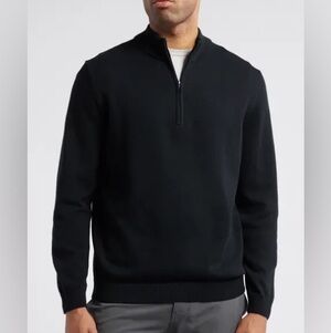 Peter Millar Men's grey Zip-Up Sweater